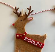 Reindeer and Santa's Sleigh Bunting, Christmas Holiday ...