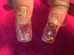 Acrylic Nails How To Aquarium Nail Aquarium Nails Bubble Nails Aqua Nails