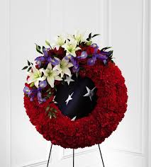 Order online and get wire flowers delivery the same day if here at wire flowers, we'll make sure your flower delivery arrives on time. Ftd To Honor One S Country Wreath In New Bedford Ma Garlington Florist