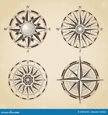 Antique Wind Roses Stock Illustrations