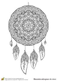 Voir cette épingle et d'autres images dans coloring prints for adults par laura granger. Coloriage D Un Mandala Attrape Reve Complexe