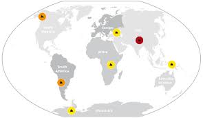 Find out where is africa located. Mountains Of The Earth World Map Marmota Maps