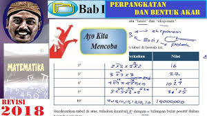 Inilah bahan ajar bahasa inggris smp kelas 9 powerpoint. Perpangkatan Dan Bentuk Akar Smp Kelas 9 Buku Bse Revisi 2018 Matematika Bab I Bilangan Berpangkat Youtube