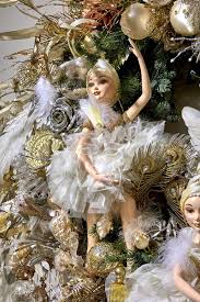 Ballerina Doll Ornament On A Beautiful On A Sumptuous Christmas Tree By Goodwilll Idea F Peacock Christmas Nutcracker Christmas Decorations Christmas Garland