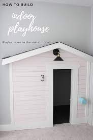 They loved this room for a long time, but as they got older it did not get as much use.the room had a dramatic slope to the ceiling ( remember we are under the stairs), so it made it hard to use the space for play, and toy storage. Playhouse Under The Stairs Tutorial Honey Built Home