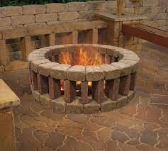 Shop for round gas fire pit online at target. Simple Diy Round Stone Firepit One Of The Simplest Ways Is To Make A Fire Pit Is Using Bricks You Can Place Fire Pit Backyard Backyard Fire Outdoor Fire Pit