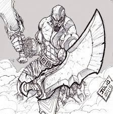 Kratos Kratos God Of War God Of War Character Drawing