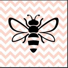 Bee Svg Bee Clip Art Bee Svg Bee Silhouette Bee Instant Bee Stencil Bee Silhouette Bee Images