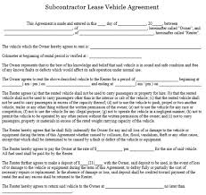 vehicle lease agreement templates 10 best documents sample free