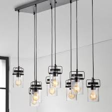 Margarita Oil Rubbed Bronze 8 Light Pendant With Clear Glass Shade Brown Warehouse Of Tiffany Glass Shades Pendant Lighting Cool Floor Lamps