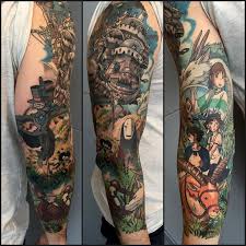 Like My Facebook Page Zz Zwyanezade 21 Ghibli Tattoo Studio Ghibli Tattoo Sleeve Tattoos