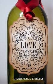 Love Potion Label Tags Set Of 6 Vintage Style As Featured On Rock And Roll Bride Potion Labels Halloween Labels Halloween Potion Bottles