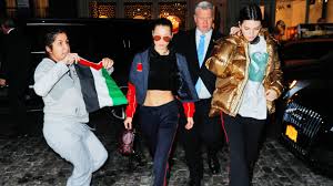 Supermodel bella hadid, who in the past has been vocal against a number of trump's policies, including his initial travel ban in january. Bella Hadid And Kendall Jenner Confronted By A Woman Waving The Palestinian Flag Teen Vogue