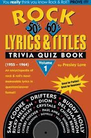 Ask questions and get answers from people sharing their experience with risk. 9781516842124 Rock Lyrics Titles Trivia Quiz Book 50 S 60 S Volume 1 1955 1964 An Encyclopedia Of Rock Roll S Most Memorable Lyrics In Question Answer Format Iberlibro Love Presley Karelitz Raymond 151684212x