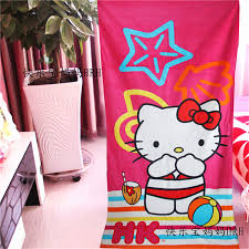Hello kitty baby bath set. Home Garden Hello Kitty Cotton Beach Pool Towels Bath Towel Water Absorbent Multi Purpose Bathroom Accessories