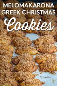 Melomakarona Greek Honey Christmas Cookies Recipe Christmas Food Desserts Holiday Recipes Easy Cookie Recipes