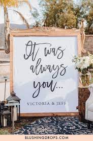 It Was Always You Wedding Decoration Wedding Anniversary Backdrop Wedding Backdrop Decorations Outdoor Wedding Ceremony Personalized Wedding
