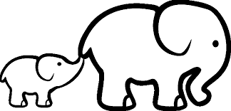 Get this free spring coloring page and many more from primarygames. Mom And Baby Elephant Coloring Page Novocom Top