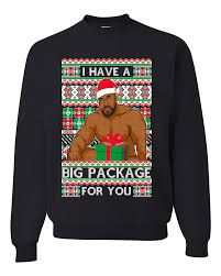 Maybe you would like to learn more about one of these? I Have A Big Package Meme Barry Wood Ugly Christmas Sweater Unisex Cre Ugly Ugly Christmas