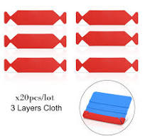 FOSHIO Vinyl Wrap Squeegee Fabric Felt Window Tint Scraper ...