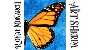 Monarch butterfly fine art gi 2.25 magnet (100 pa. Royal Monarch Easy Beginner Acrylic Painting Tutorial Live Streaming Theartsherpa Youtube