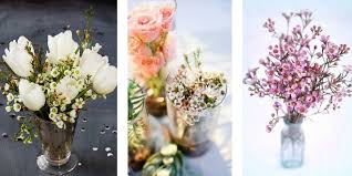 Keep turning the vase as you go. Flowers On A Budget Diy Wax Flower Arrangements