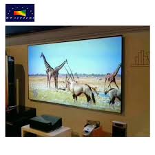 They provide excellent optics, superb brightness, unrivaled color clarity, and spectacular resolution. Xyscreens Diy Home Theater Projector Screen Size From 80 120 Pet Crystal Ust Projection Screen Buy Home Theater Projector Screen Projection Screen Ust Projector Screen Product On Alibaba Com