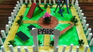 Park Model Making For School Project | Diy Park Model | Park Model - Youtube