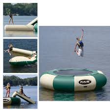 The aqua jump eclipse is the most unique water trampoline on the market. 15 Ft Rave Sports Northwoods Aqua Jump Eclipse Water Trampoline Package Walmart Com Walmart Com
