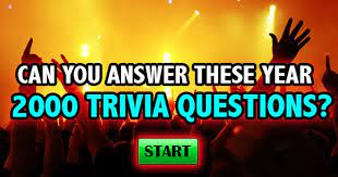 Read on for some hilarious trivia questions that will make your brain and your funny bone work overtime. Quizfreak Can You Answer These Year 2000 Trivia Questions