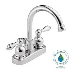 Home depot chrome bathroom faucets. Westbrass 4 In Centerset 2 Handle High Arc Bathroom Faucet In Polished Chrome With Drain Was00x 26 The Home Depot High Arc Bathroom Faucet Bathroom Faucets Low Arc Bathroom Faucet