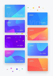 78 2 Pleo Virtual Cards Exploration Credit Card Design Color Palette Design App Design Inspiration