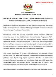 Klik untuk download takwim peperiksaan 2020. Bernama Radio Kpm Ubah Tarikh Peperiksaan Spm Bermula 6 Facebook