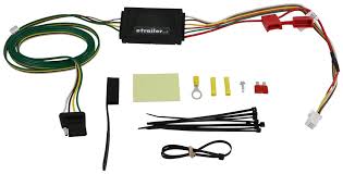 Partsam trailer wire extension plug, 4 pin hitch light trailer wiring harness extender with rubber cab for led brake tailgate light bar, 32 inch 4 way flat 4 pin universal wiring connector 4.7 out of 5 stars 76. Curt T Connector Vehicle Wiring Harness With 4 Pole Flat Trailer Connector Curt Custom Fit Vehicle Wiring C56370