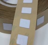 NFC sticker ANTI-METAL NTAG213 19mm x 19mm - plain glossy white + 3M glue