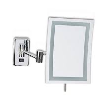 Ya'll this mirror is amazing! Jerdon Jrt710cl 6 5 X 9 Led Lighted Rectangular Wall Mounted Mirror Jp Jrt710cl