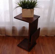 17 stories 17 stories tv trays, set of 4 tv tables w/ storage rack, industrial snack table for eating at couch, folding tray table for small space. Sofa Chair Arm Rest Tray Table Stand With Side Storage Slot For Magazines Sofa Chair Side Table With Storage Sofa Side Table