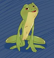 Female cartoon frog