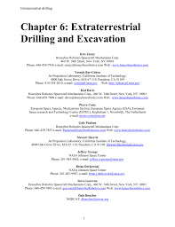 Chapter 6 Extraterrestrial Drilling And Excavation