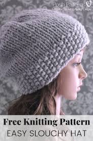 Felicity free hat pattern is an easy beginner knitting project. Easy Slouchy Hat Knitting Pattern