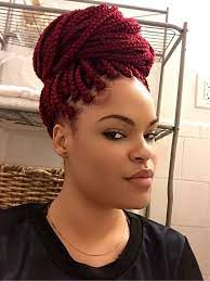 Pictures Of Maroon Burgundy And Red Box Braids 2 Smallboxbraids Red Box Braids Crochet Box Braids Box Braids Hairstyles