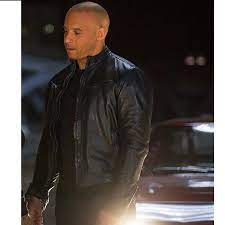 Fast And Furious 7 Vin Diesel Black Leather Jacket Leather Jacket Diesel Fashion Leather Jacket Men
