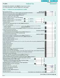 federal tax schedule 1