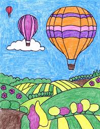 Nursery art, elephant in hot air balloon, baby elephant, nursery decor, newborn art, unisex nursery art, watercolor print, baby gift. Draw A Hot Air Balloon Landscape Art Projects For Kids