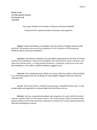 Ap capstone™ is a diploma program from the college board. Capstone Proposal Translations Geoffrey Chaucer