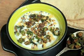 Bhindi Raita Recipe Okra Salad Recipe Recipes Veg Recipes Boondi Raita Recipe