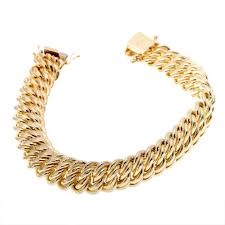 Achat Bracelet En Or Jaune Maille Americaine 11 2 Mm 11 6 Mm Longueur 19 Mixte Le Manege A Bijoux