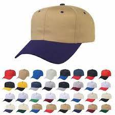 1 Dozen Blank Two Tone Cotton Twill Baseball Hats Caps Snapback Wholesale Lot Ebay