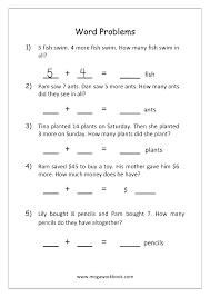 Grade 1 word problems addition. Addition And Subtraction Word Problems Worksheets For Kindergarten Word Problem Worksheets Word Problems Subtraction Word Problems
