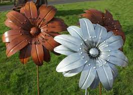 Amazing Metal Garden Flowers 7 Large Metal Flowers Garden Art Metal Flowers Garden Metal Flowers Metal Garden Art